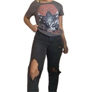 Wild Fable high rise ripped straight leg jeans, Women’s 6